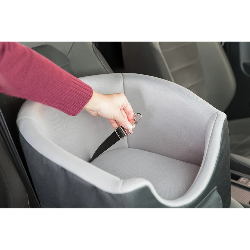 Hundeautositz mit Kurzleine