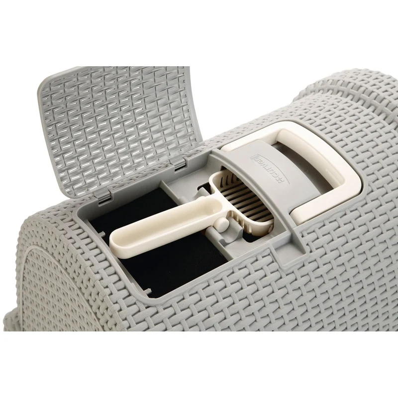 Curver Petlife Katzentoilette Style in Rattan Optik