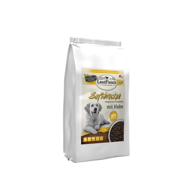 Landfleisch Dog Softbrocken mit Huhn