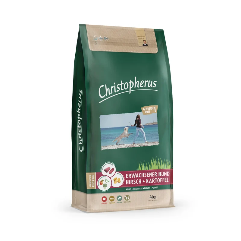Christopherus Hirsch Kartoffeln getreidefreies Hundefutter