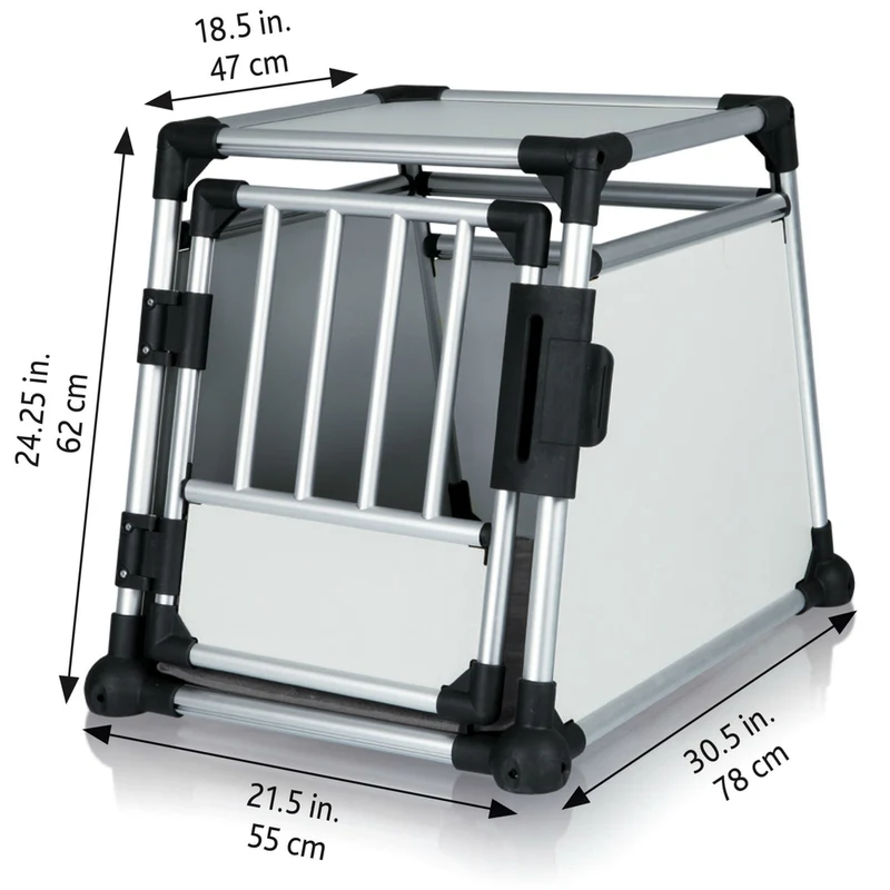 Hunde Transportbox Aluminium, Autobox Alu