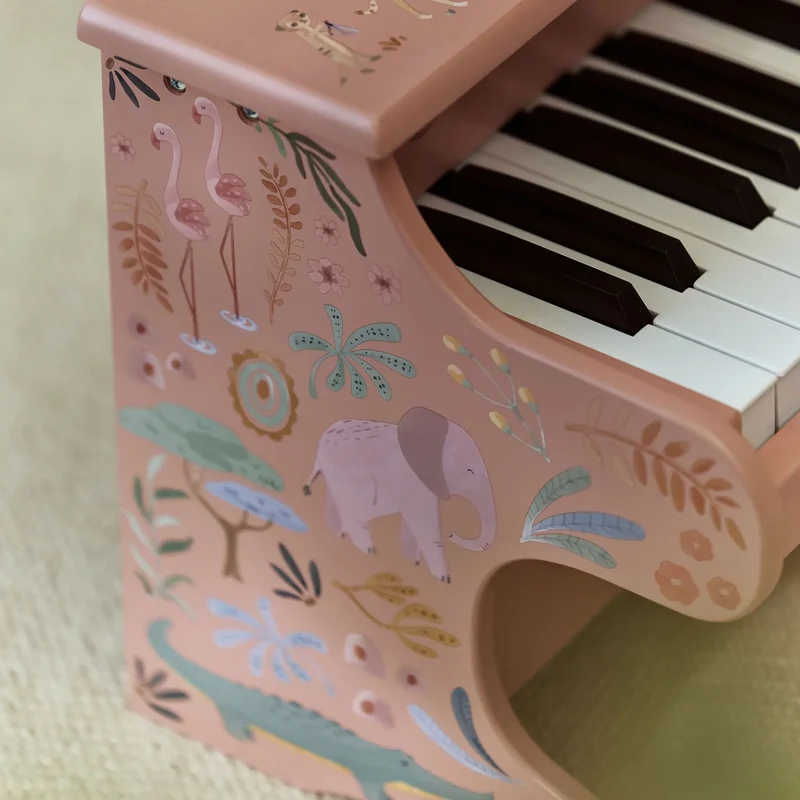 Houten piano - Roze - Safari Friends