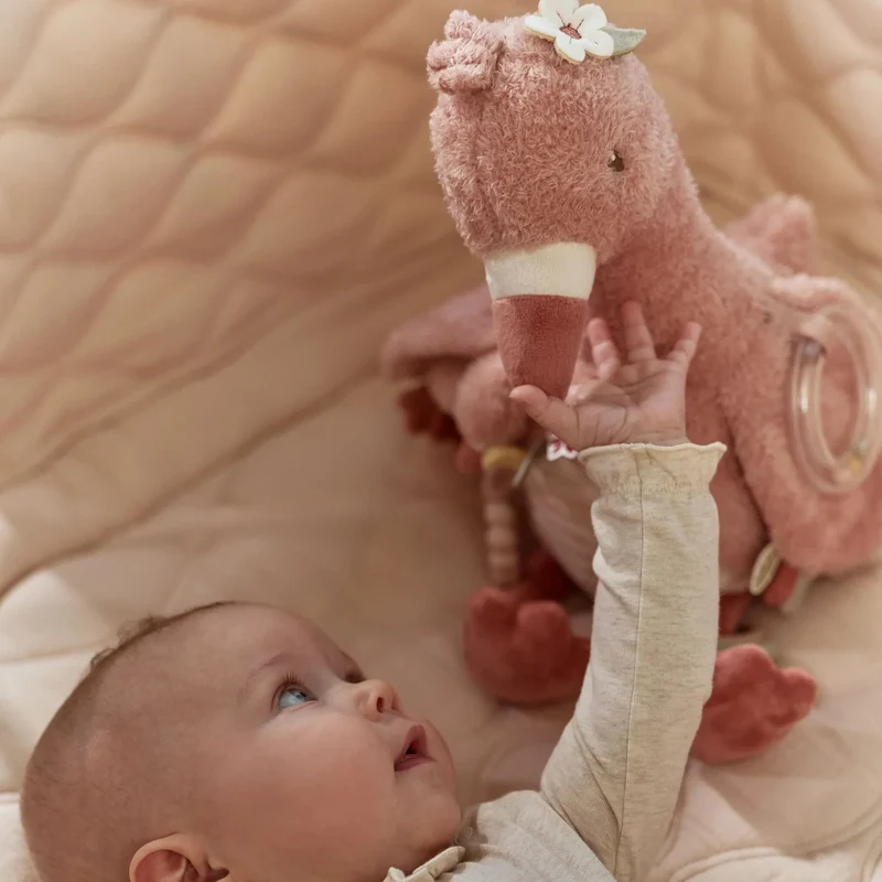 Activiteitenknuffel Flamingo - Roze