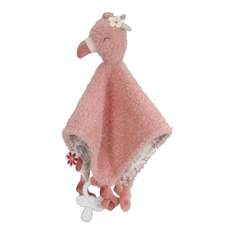 Knuffeldoekje Flamingo - Roze