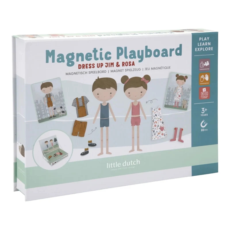 Magnetisch speelbord - Jim & Rosa