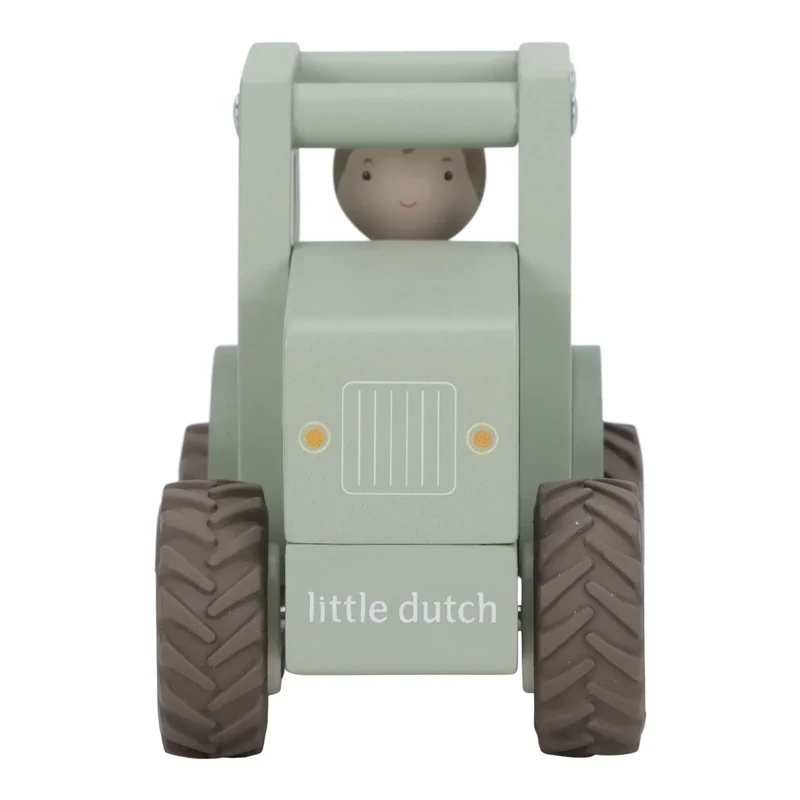 Houten tractor - Groen