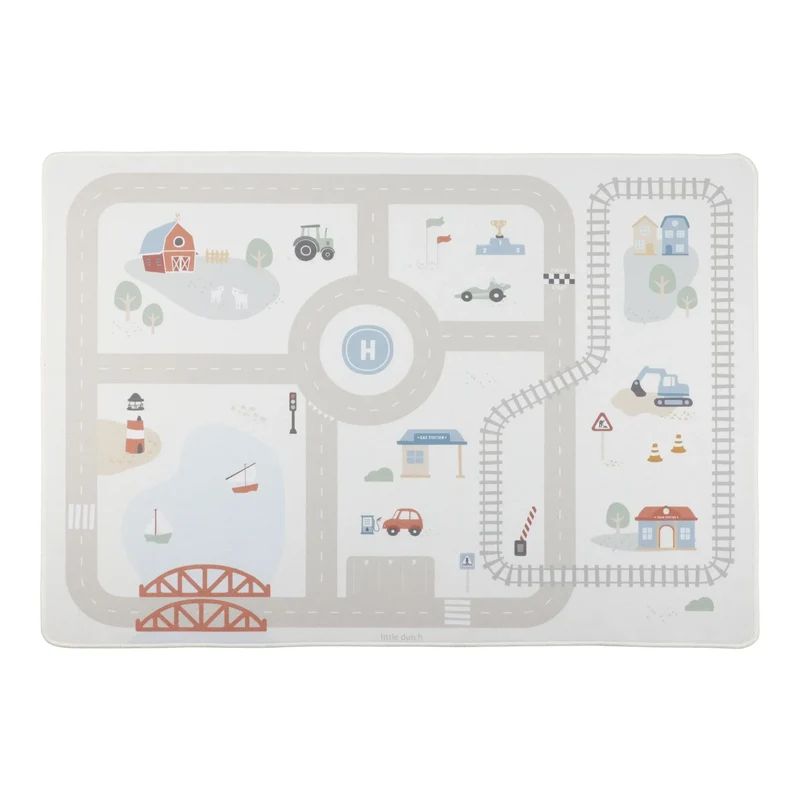 Speelkleed auto's - Beige