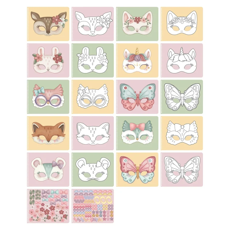 Knutselboek maskers - Rosa
