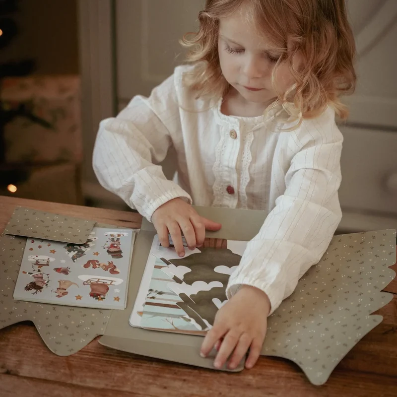 Sticker kerstkaarten