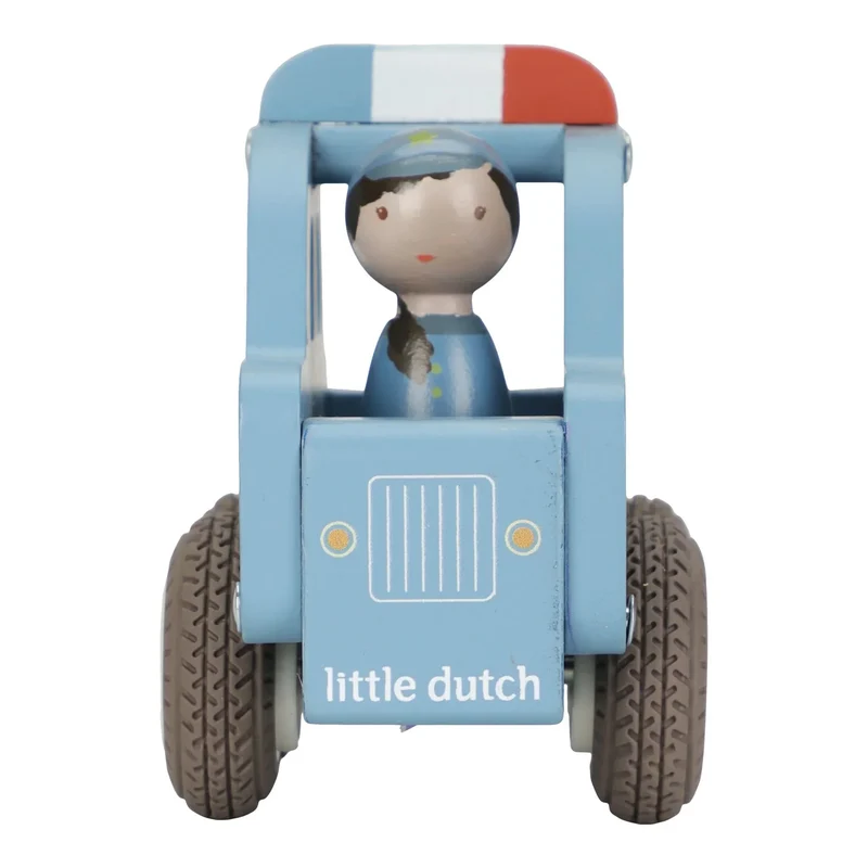 Houten politiewagen – Blauw – Essentials