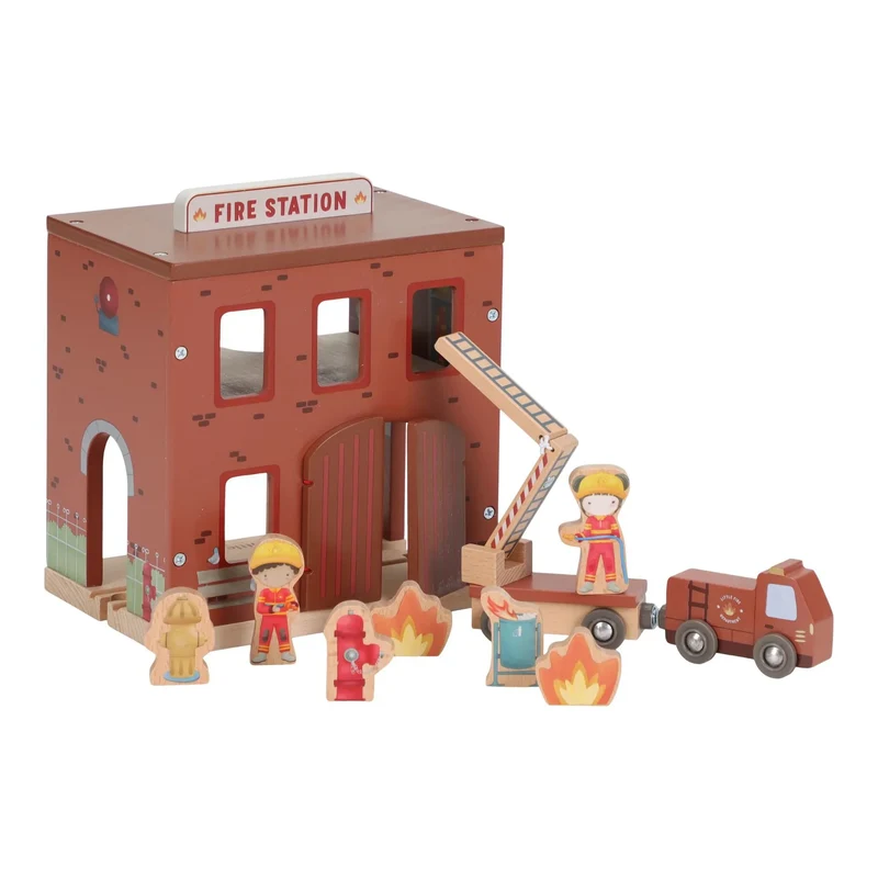 Houten brandweerkazerne – Rood – Essentials