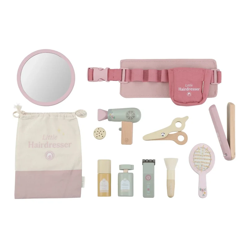 Houten kappersset – Roze – Essentials