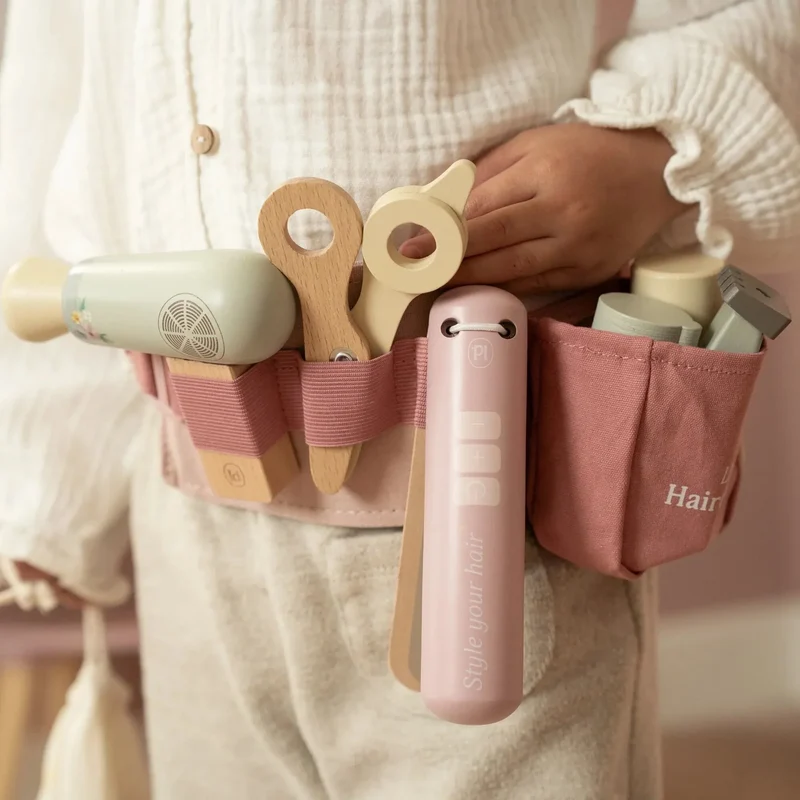 Houten kappersset – Roze – Essentials