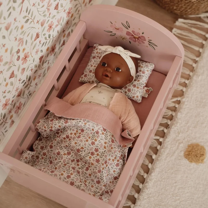Houten poppenbedje - Roze - Essentials