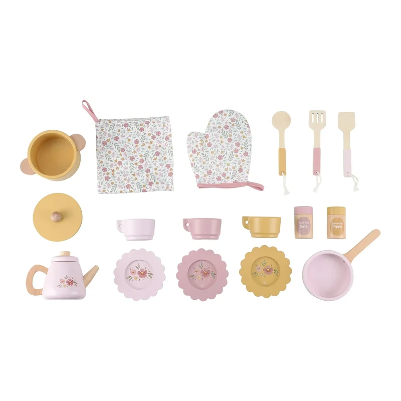 Houten speelkeuken - Roze
