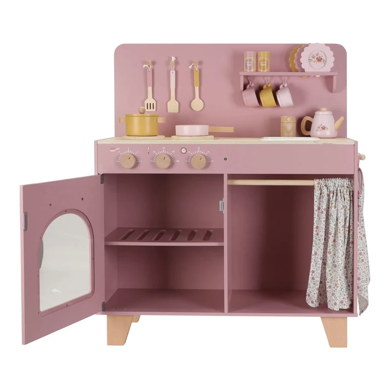 Houten speelkeuken - Roze