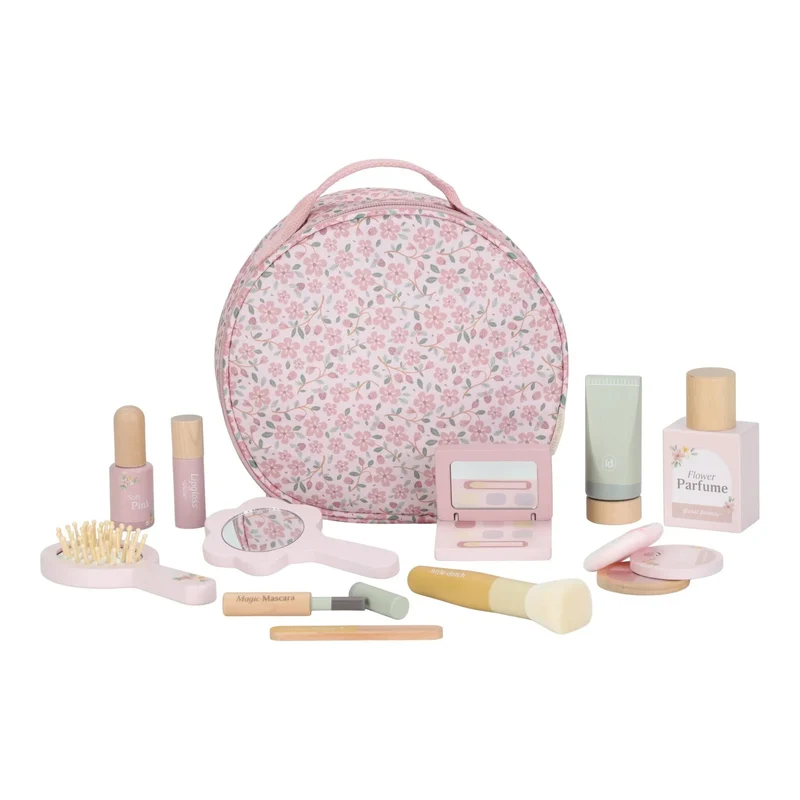 Houten make-up set - Roze