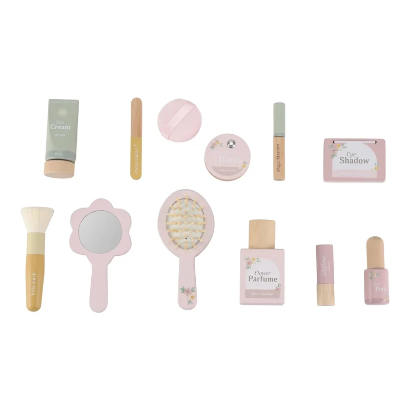 Houten make-up set - Roze