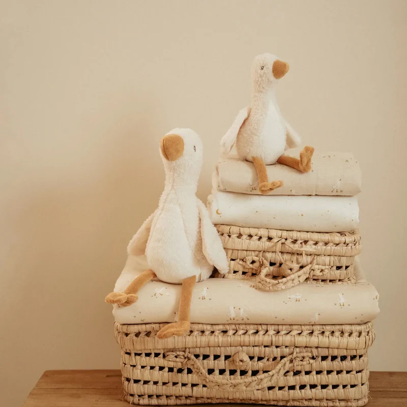 Knuffel Gans 25 cm - Wit - Little Goose