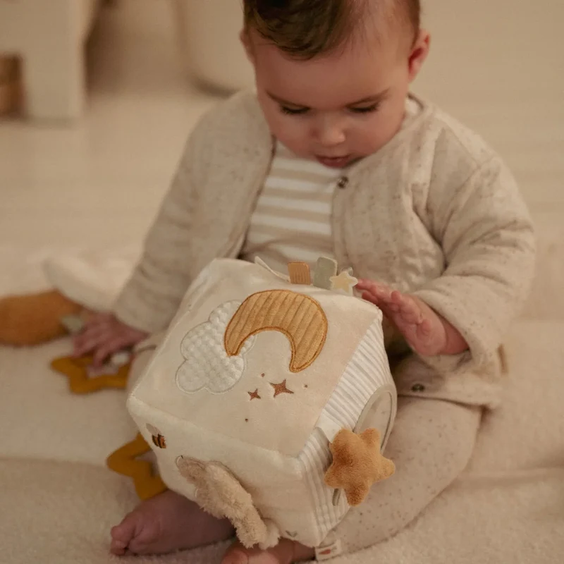 Activiteitenkubus - Beige - Newborn Naturals
