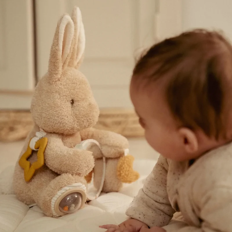 Activiteitenknuffel Konijn - Zand - Baby Bunny