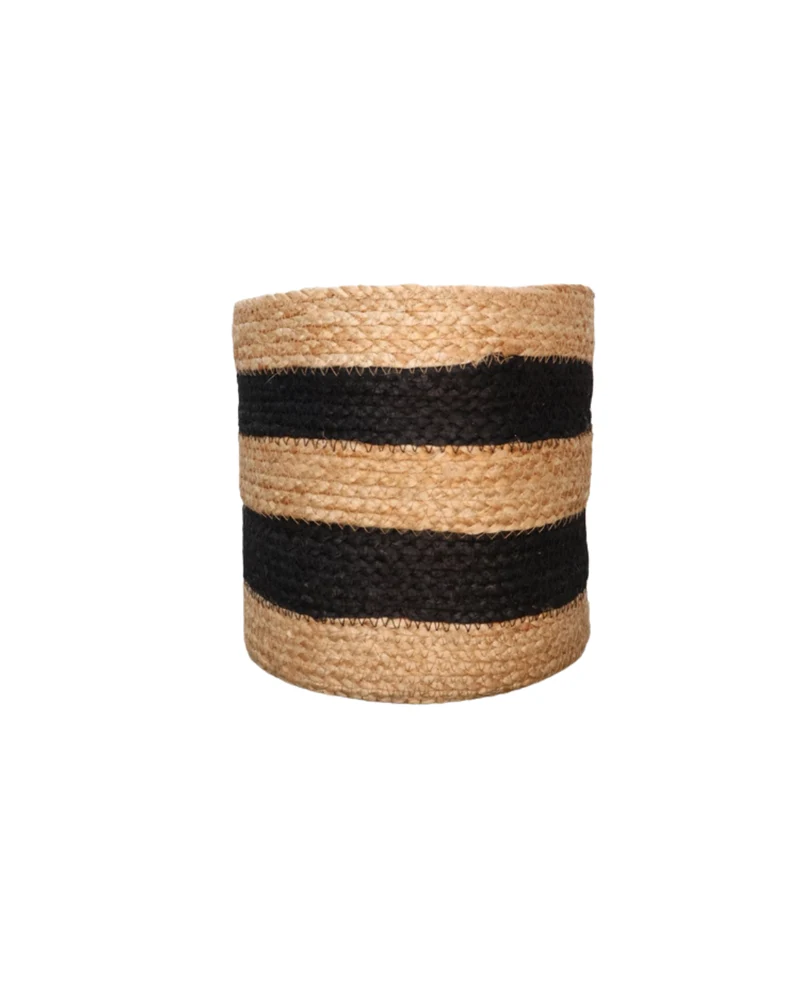 Sisal Blumentöpfe "Schwarz Beige" von Eigen en Anders