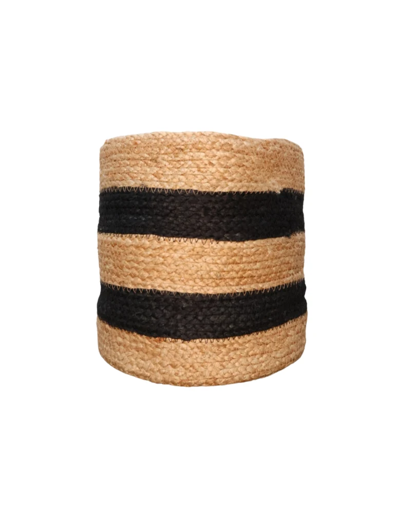 Sisal Blumentöpfe "Schwarz Beige" von Eigen en Anders