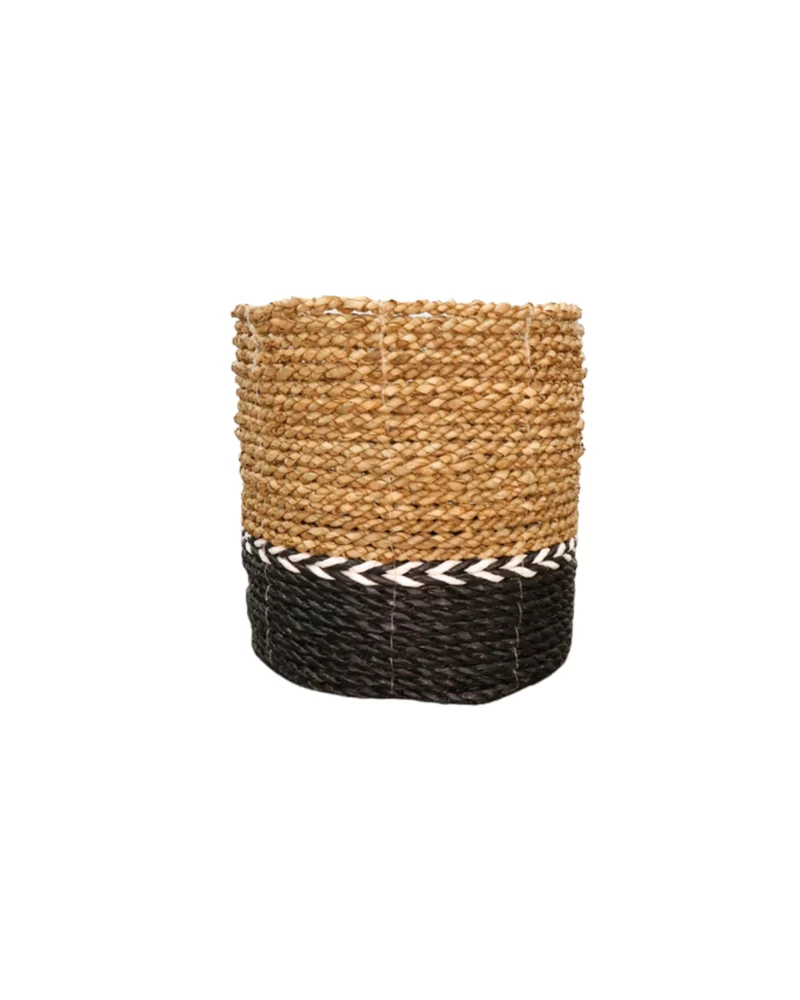 Geflochtene Fairtrade Körbe "Schwarz Weiß" von Eigen en Anders