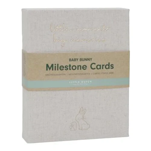 Mijlpaal kaarten - Beige - Baby Bunny - EN