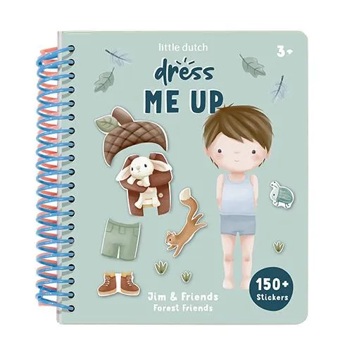 Aankleed- en stickerboek - Forest Friends