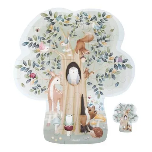 Vloerpuzzel - Blauw - Forest Friends
