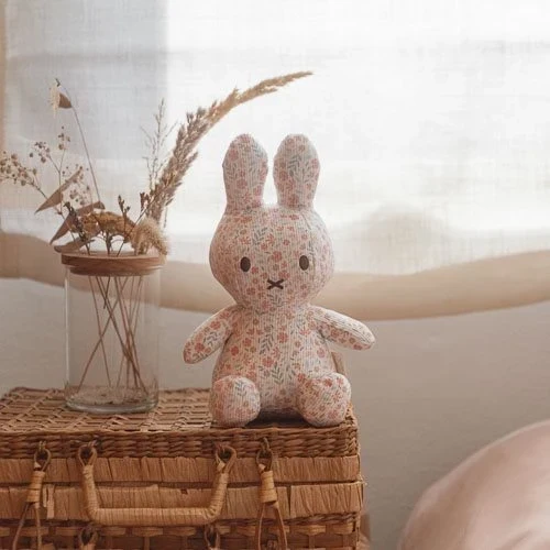 nijntje knuffel all-over print 20 cm - Roze - Lucky Blossom