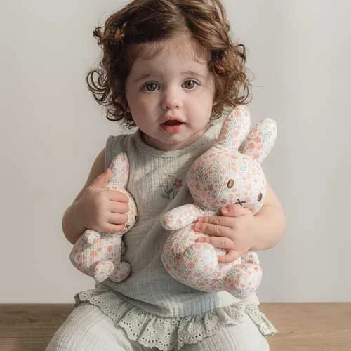 nijntje knuffel all-over print 15 cm - Roze - Lucky Blossom