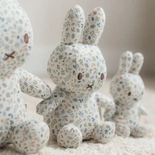 nijntje knuffel all-over print 20 cm - Blauw - Lucky Leaves