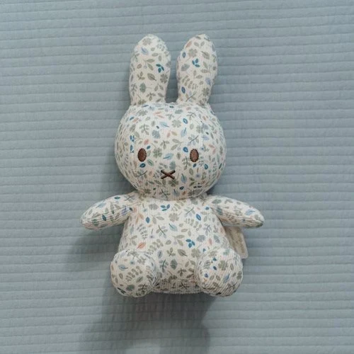 nijntje knuffel all-over print 20 cm - Blauw - Lucky Leaves