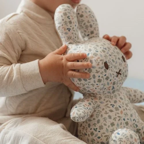 nijntje knuffel all-over print 30 cm - Blauw - Lucky Leaves