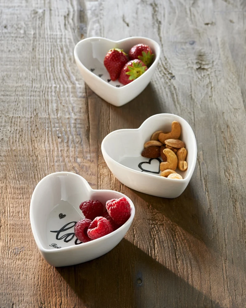 Herz-Schälchen 3er-Set "Lovely Heart Bowls" von Rivièra Maison