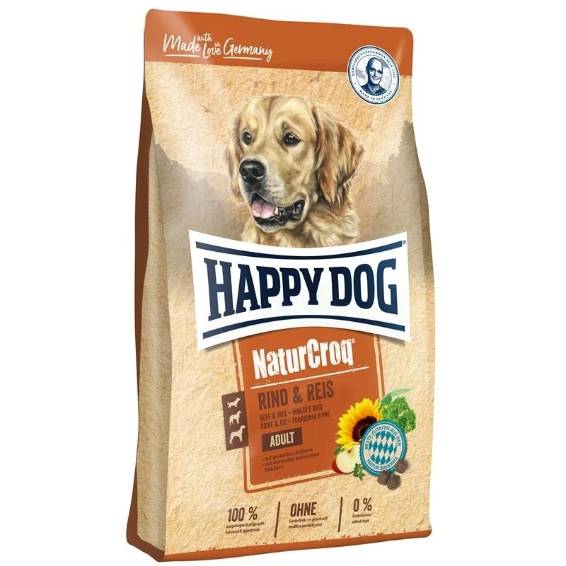 Happy Dog Naturcroq Rind & Reis Hundefutter