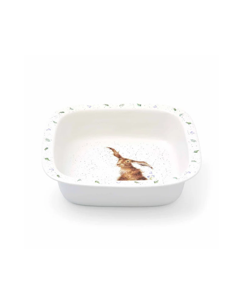Quadratische Auflaufform "Hase" von Wrendale Designs