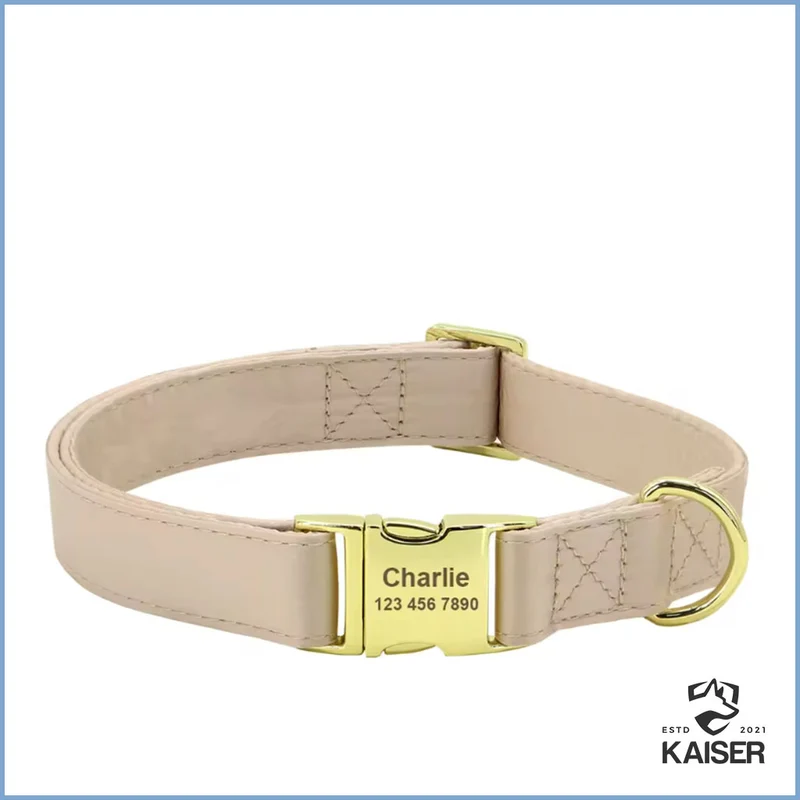 Personalisiertes Hundehalsband mit abnehmbaren Fliege und Blume