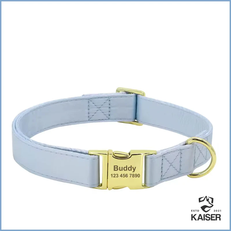 Personalisiertes Hundehalsband mit abnehmbaren Fliege und Blume